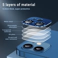 thumbnail image 3 of 2 Pack Camera Protector Compatible with iPhone 12 Whole Piece 9H Tempered Glass Anti Scratch Dust Strong Adhesion full coverage Protective Pacific Blue, 3 of 5