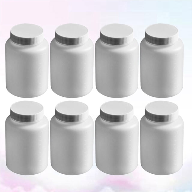 OULII 1 Ensemble Bouteille de Réactif Chimique à Grand Ouverture en Plastique pour Rangement Quotidien