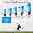 thumbnail image 3 of Espinillera de fútbol Vizari Malaga azul/negra para niños de 8 a 10 años, 3 of 7
