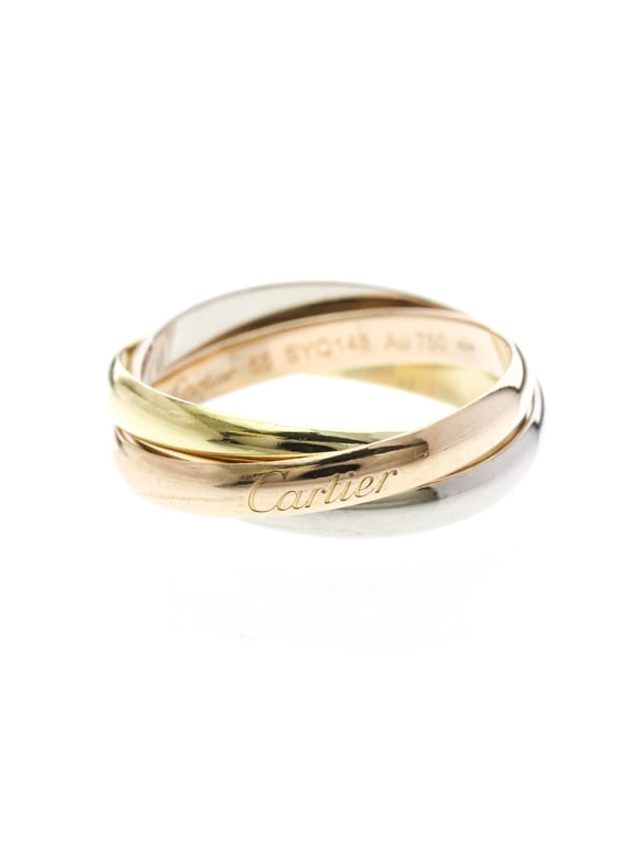 Pre-Owned Cartier Trinity Ring 18K Yellow Rose & White Gold