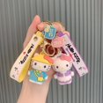thumbnail image 2 of LLavero de muñeca con adornos de goma para mujer y niña, llavero de gato con dibujos animados, regalo de Navidad, decoración personalizada para bolso, 2 of 4