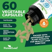 Forest Leaf Liver Detox Cleanse & Repair Supplement with Milk Thistle and Dandelion Root Extract, 60 Vegetable Capsules