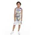 thumbnail image 6 of Jurassic World Boys Character Graphic Basketball Jersey and Shorts Set, 2-Piece, Sizes 4-12, 6 of 19