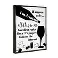 thumbnail image 4 of Stupell Industries Funny Wine DIY Phrase Food & Beverage Painting Black Floater Framed Canvas Art Print Wall Art, 25 x 31, 4 of 10