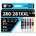 thumbnail image 1 of Cartuchos de tinta Smart Ink compatibles con Canon 281 280 (paquete de 5), 1 of 7