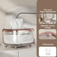 thumbnail image 4 of Caja para pañuelos Apuakthei, moderna caja de plástico para pañuelos, para sala de estar, baño, decoración del hogar, caja dispensadora de pañuelos transparente, 4 of 5