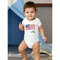 thumbnail image 2 of Independence Day Usa Flag Bodysuit Infant -Image by Shutterstock,  Newborn, 2 of 4