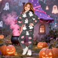 thumbnail image 2 of YOUYEDIAN Halloween Hoodies for Teen Girls Funny 2 Piece Sweatsuit Fall Winter Cute Long Sleeve Hooded Hoodies Fashion Fleece Sweatpants (Dark Gray, 9-10 Years), 2 of 5