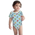 thumbnail image 2 of Xecao Modern Ice Cream Pattern Baby Climbing Bodysuit Short Sleeve Onesie Unisex 0-12 Months Baby Shirt Newborn Outfits Crotch snap design-18 Months, 2 of 6