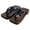 Blue Square 40, variant on Traditional Japanese Style Wooden Clogs Slippers Blue Square 45