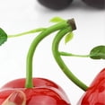 thumbnail image 6 of Jiibva 1Pc Fake Cherry Artificial Fruit Model Simulation Cherry Ornament Craft Food Photography Props Home Wedding Party Decorations, 6 of 7