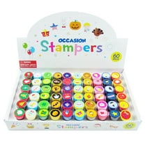 Tinymills Assorted Stamps for Kids Teacher Gifts 60 Pcs - Novelty School Craft Holidays Occasions