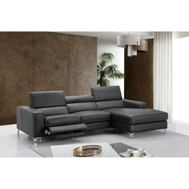 Furniture Ariana Chaise Sectional Sofa, Lorenzo Power Motion Sofa In Caramel Leather By J M