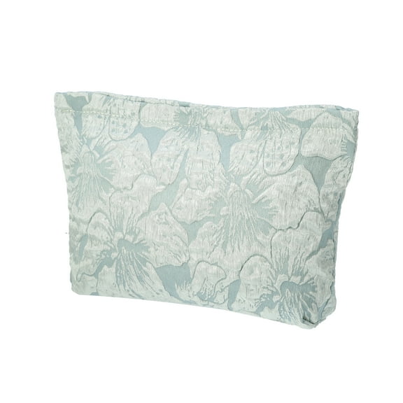 Vocoste 1 Pc Flower Pattern Cosmetic Bag Zipper Floral Makeup Bag Make Up Bag Green 8.86"x6.5"