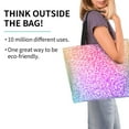 thumbnail image 2 of Balery Colorful Glitters Bolsa Tote Estilo Estético con Cremalleras, Bolsa de Hombro, Bolsa de Compras Grande y Plegable, 2 of 8