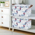 thumbnail image 2 of Yayeee Foldable Storage Basket for Shelves with Handles Set of 2 Waterproof Cloth Bins, Ice Rink, 2 of 7