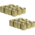 thumbnail image 2 of Set of 24 - WYZworks Gold Glitter Votive Tea Light Flameless LED Faux Wax Candle, 2 of 9