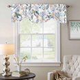 thumbnail image 6 of Ocean Turtle Tie Up Valances Curtain, Adjustable Kitchen Watercolor Summer Blue Green Coral Shell Sea Star Seahorse Valances for Windows Decor, Rod Pocket Short Curtains for Bedroom/Bathroom 42"x12", 6 of 9