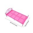 thumbnail image 4 of Durable Pattern Details Dollhouse Bed, Dolls Bed, Girls Great Gift For Kids Children, 4 of 8