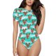 thumbnail image 1 of Fotbe Lobsters Of Turquoise Waves Body de Mujer con Cuello Redondo y Mangas Cortas, Sin Mangas Ajustado, Suave, Cómodo y Básico-XX-Large, 1 of 7