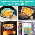 thumbnail image 3 of FLORAPELL Reusable Silicone Air Fryer Liners, 7.5'' Diameter, Gray, 3 of 5