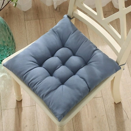 

Lenkho Solid Color Frosted Chair Cushion Dining Chair Cushion Office Student And Winter Seat Cushion Non Fading