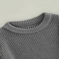 thumbnail image 4 of Chandail Tricoté pour Tout-Petit Fille Garçon, Blouse Chandail, Chandail Molletonné Chaud à Col Rond, Manches Longues, 4 of 6