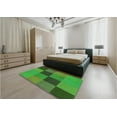 thumbnail image 5 of Ahgly Company Machine Washable Indoor Rectangle Transitional Neon Green Area Rugs, 2' x 3', 5 of 7