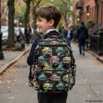 thumbnail image 6 of Chririnla Smooth Zippers School Backpack for Elementary School Daily Commute, 600D Polyester Pockets Book Bag, Vintage Truck Pattern, 6 of 9