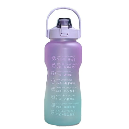 

Sport Water Bottle Leakproof BPA Free Water Bottle For Outdoor Cycling Camping Running 1.5L Purple Green
