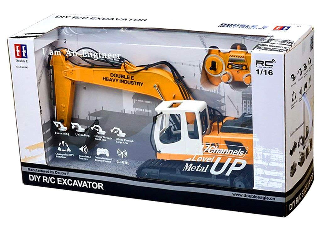 rc excavator double e