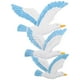 thumbnail image 1 of EeaseMX 3 piezas de pájaros de resina colgantes, gaviotas, pájaros, fondo creativo, colgante de pared para el hogar (azul a la derecha), 1 of 8