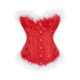 thumbnail image 4 of Corsé De Navidad Para Mujer, Tops, Empalme, Hebilla Delantera, Atar En La Espalda, Disfraz De Cosplay XBTCLXEBCO XS;Red, 4 of 6