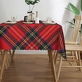 thumbnail image 3 of Rectangle Table Cloth, Royal Stewart Tartan red Black Plaid Resistant Washable Tablecloth Decorative Table Cover for Dining, Indoor and Outdoor, 3 of 6