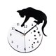thumbnail image 1 of Gato en una pecera. Adorable reloj de pared artístico. Reloj de pared con gato y pez. Hogar. Gato. Reloj de pared de diseño moderno. Amantes de los gatos., 1 of 4