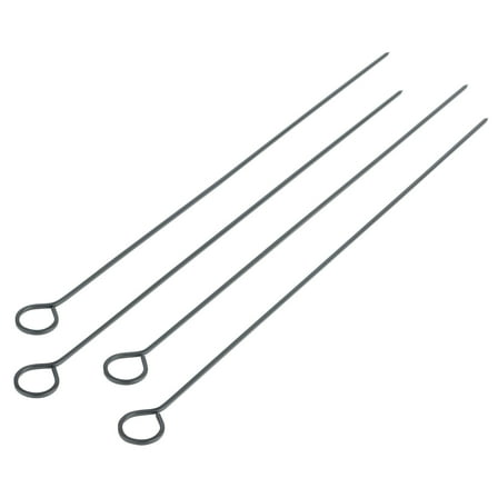 Mainstays 15in Stainless Steel BBQ & Meat Skewers (4 Pack)
