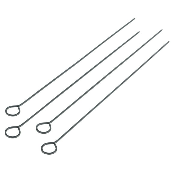 Mainstays 15in Stainless Steel BBQ & Meat Skewers (4 Pack)