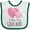 White and Green, variant on Inktastic I Love My Great Aunt Two Hugging Hearts Boys or Girls Baby Bib