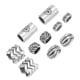 thumbnail image 1 of Cuentas De Barba Vikinga, aleación De Joyería Para El Cabello 10 Piezas Para Barba Trenzada Para Teñir La Barba Para Colgante Para Cabello Trenzado, 1 of 7