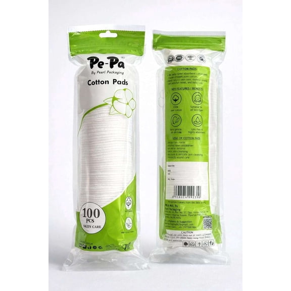 Facial Cotton Pads Made from 100% Pure Soft Cotton, Best for Applying & Removing Makeup, Pre Makeup Cleansing, Safe for Sensitive Skin