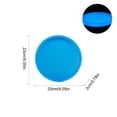 thumbnail image 2 of Lunxisen 1 Pcs Glows In The Dark Bathroom Tray Silicone Vanity Organizer Waterproof Countertop Tray for Toiletries Cosmetics Jewelry Dish Decor(23*23*2cm), 2 of 8