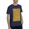 thumbnail image 2 of Bingfone Gold Glitter Men'S Loose Fit Short-Sleeve Pocket T-Shirt, 2 of 7