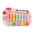 thumbnail image 2 of Cartoon Piano Toy, Piano Keyboard Toy 8 Keys Lightweight  For Home For 1 To 3 Years Old Green, 2 of 8