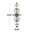 thumbnail image 4 of DecMode Brown Metal Scroll Wall Decor, 4 of 13