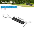 thumbnail image 2 of Uxcell Survival Whistle, Loud Sound Aluminum Outdoor Safety Whistle for Hiking Black, Rose Red, 2 of 6