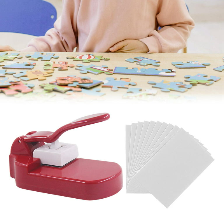 Jigsaw Puzzle Making Machine Paper Cutting Tool DIY Photo Cutter Handmade  Toys Supplies for Picture Home Embossing Kid Scrapbook Red 