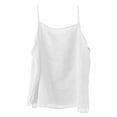thumbnail image 3 of YOZGXEG Tank Tops For Women Women Cotton Linen Spaghetti Strap Loose Fit Sleeveless Summer Casual Camisole Tank Top White M-3Xl, 3 of 3