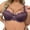 Purple, variant on IROINNID Lace Bra for Women Printed Bra Wire Free Underwear One-Piece Bra Everyday Underwear,Black