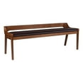 thumbnail image 1 of Bowery Hill Modern / Contemporary Dining Bench Chestnut Wire-Brush, 1 of 8