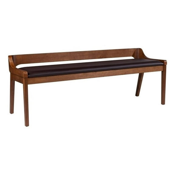 Bowery Hill Modern / Contemporary Dining Bench Chestnut Wire-Brush